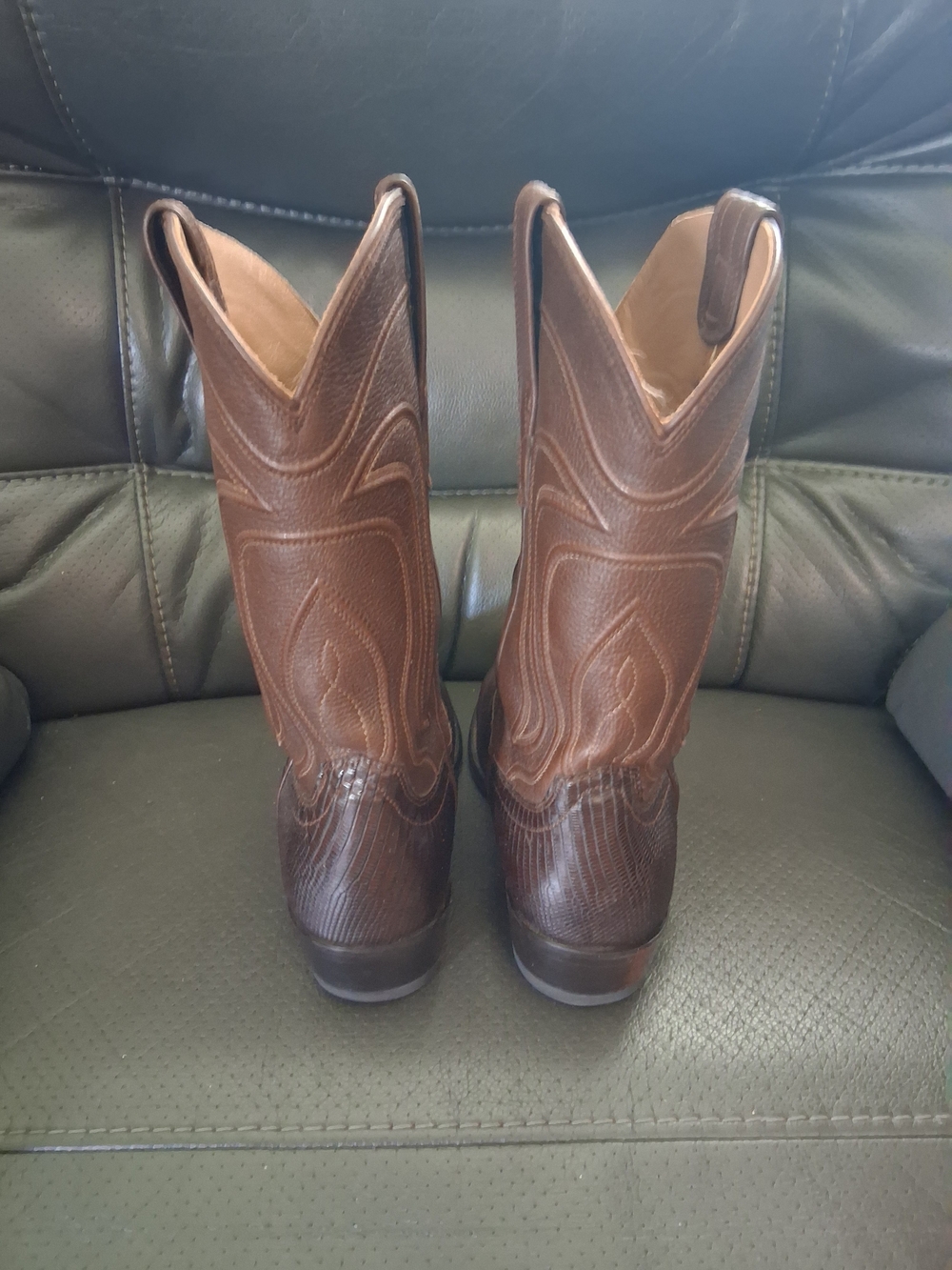 Mens Tecovas Lizard "THE NOLAN" Western  Boots Leather  Size 10.5D - Picture 4 of 7